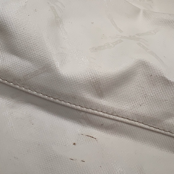 LONGCHAMP white large canvas purse - Picture 6 of 12